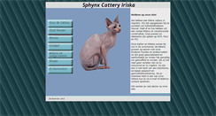 Desktop Screenshot of cattery-iriska.com