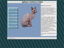 Tablet Screenshot of cattery-iriska.com